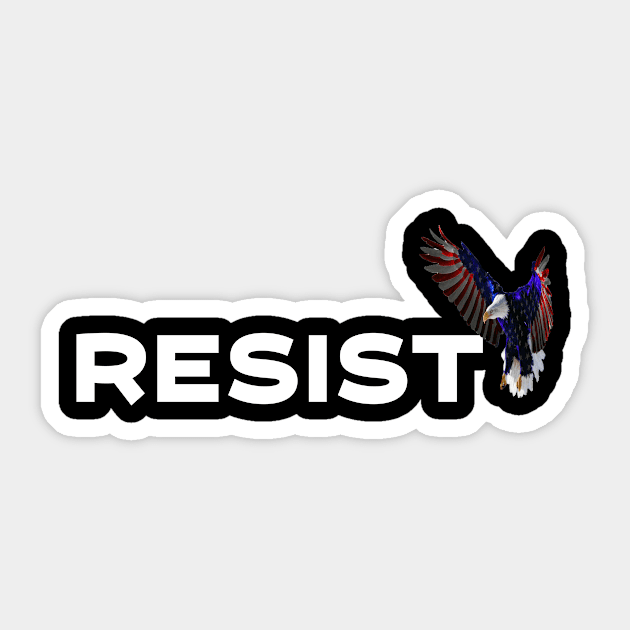 The 'Official' Resistance Party Tshirt Sticker by Dezine